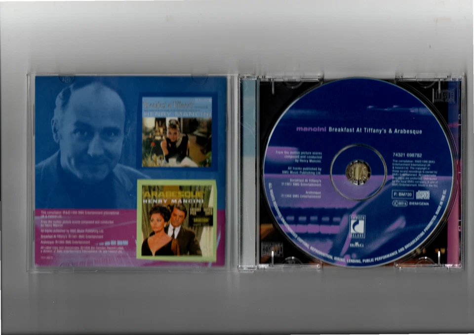 Arabesque / Breakfast At Tiffany's Henry Mancini CD OST Soundtrack BMG Pressung - Bild 2 von 2