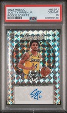 2022 Mosaic Scotty Pippen Jr ROOKIE SCRIPTS AUTO #RS-SPJ Lakers/Grizzlies PSA 10