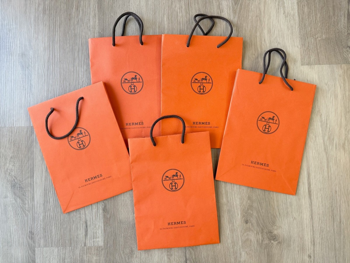 Authentic HERMES Gift Bags Size 11x8 Lot of FIVE (5) | eBay