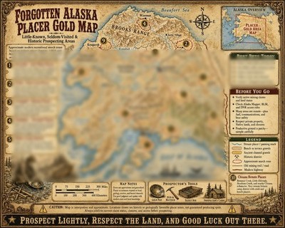 113 Lost and Forgotten Gold Placers in Alaska Map - Best Locations Revealed