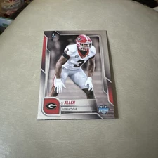 2025 Bowman Chrome University #140 CJ Allen Georgia Bulldogs FBC
