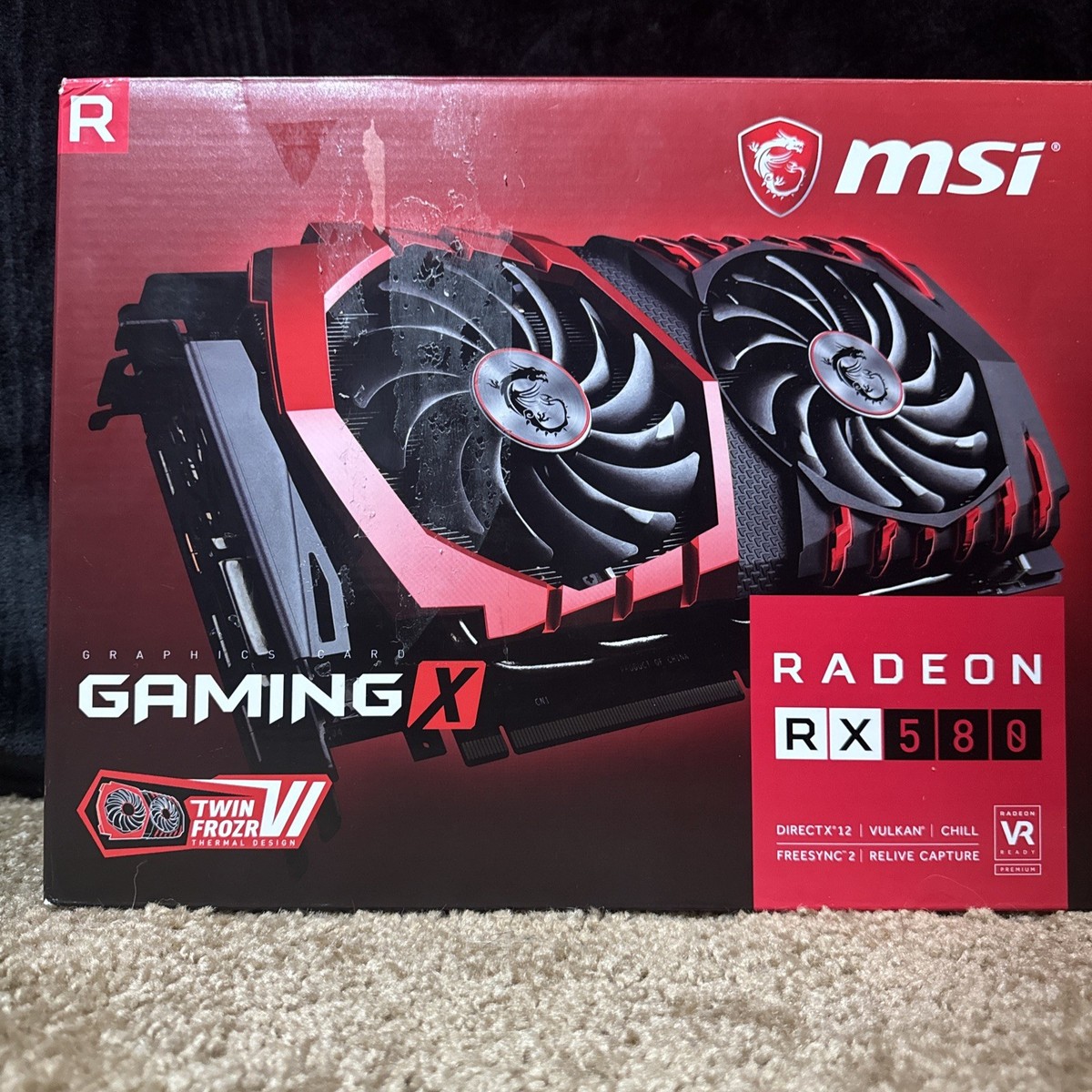 MSI Radeon RX 580 Gaming X 4GB GDDR5 Graphics Card Twin Frozr VI