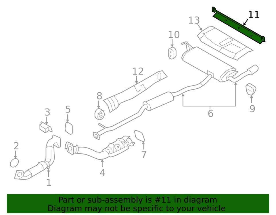 Conjunto difusor de escape genuino Nissan Rogue - NUEVO OEM Foto 4 de 4