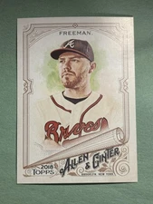 Freddie Freeman 2018 Topps Allen & Ginter Atlanta Braves #191 FF837