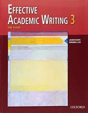 Effective Academic Writing 3 Student - Paperback, by Davis Jason; Liss - Good