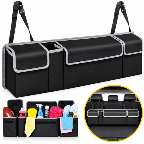 Large Car Boot Organiser Back Seat Hanger Tidy Storage Bag Pocket Hanging Pouch