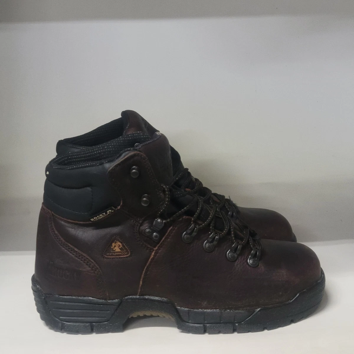 Men\'s Rocky Alpha Force RKK0190 Brown Steel Toe Boot Size 10.5W ROCKY Workwear Steel Toe Boots for Men for Sale | Shop New  main image 4