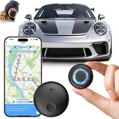 GPS Tracker Auto,Magnetischer Tracker Auto Ohne ABO Kompatibel mit iOS & Android