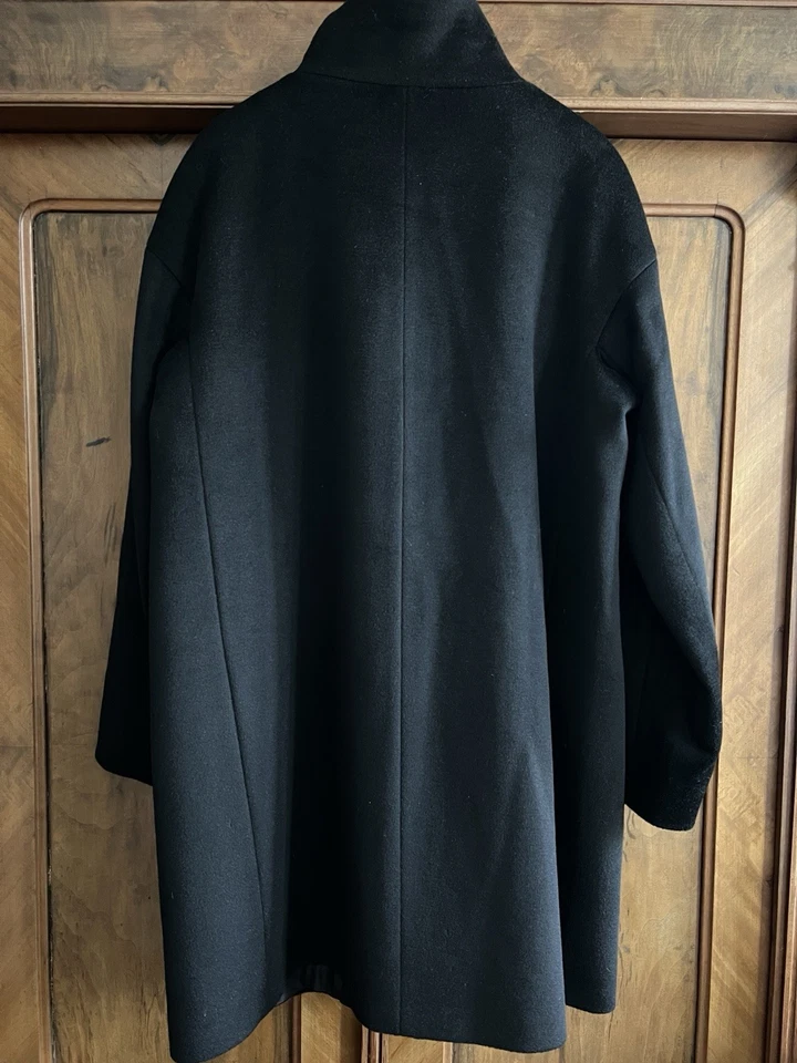 Cinzia Rocca, Wintermantel gefüttert , Schwarz, Wolle/Angora, Gr. 42, 44 - Bild 2 von 4