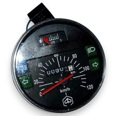 Tacho Tacho Vespa LML Px Lusso 80 125, 150, 200, 120 Km/h/80 Mph schwarz