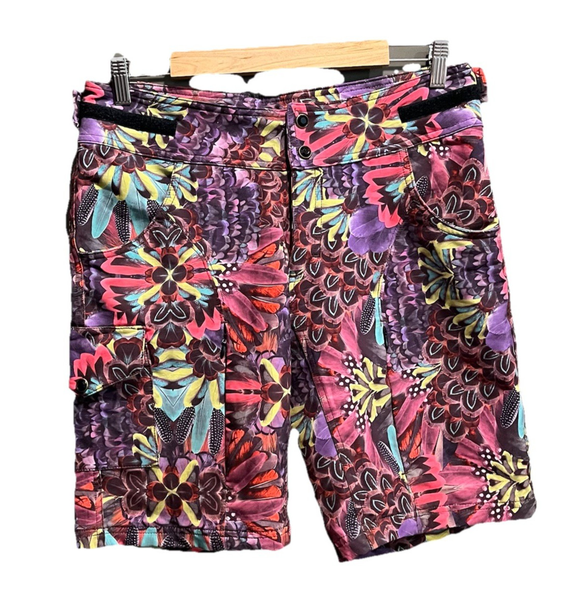 Shredly Floral Print Women's Mountain Bike Cycling Shorts Size 6