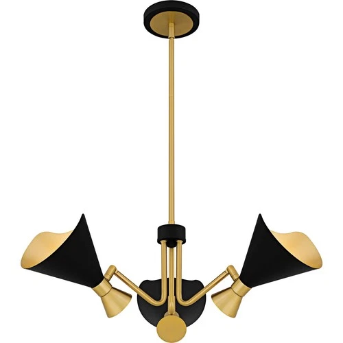 Matte Black  Chandelier from the Arden Collection - Picture 5 of 7