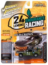 JLSP295B Johnny Lightning 1990s Ford Mustang Race Car 24hrs of LeMons Dark Sil