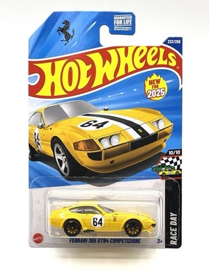 Hot Wheels Ferrari 365 GTB4 Competizione #222 (yellow) SUPER