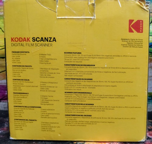 KODAK SCANZA Cyfrowy skaner folii i slajdów – konwertuje 35mm, 126, 110, Super 8 i 8 - Zdjęcie 2 z 6
