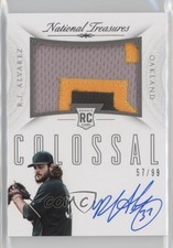 2015 National Treasures Rookie Colossal Signatures 57/99 RJ Alvarez #19 Auto i5q