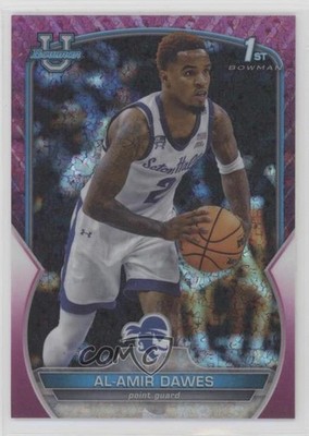 2022 Bowman U Chrome Fuchsia Mini-Diamond Refractor /150 Al-Amir Dawes #63 uk2