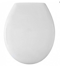 Twyford ST2810WH Bravo Option Oval White Acrylic Toilet Seat Bottom Fix Hinges