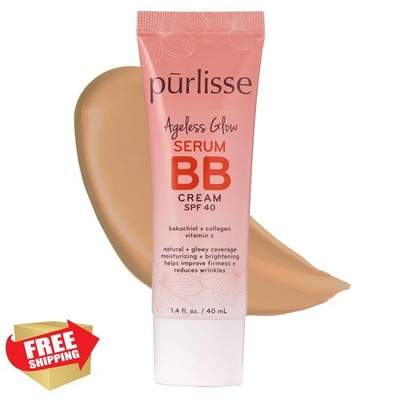 pūrlisse Medium Ageless Glow BB Cream SPF 40 1.4oz