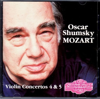 MOZART: VIOLIN CONCERTOS 4 & 5   CD mit OSCAR SHUMSKY