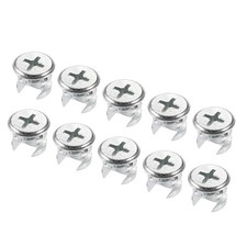 20pcs Furniture Cam Lock Nut Connectors Fittings 13x10mm for Cabinet Drawer