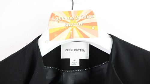 Perri Cutten classic crepe blazer in black size UK18 - Picture 4 of 9