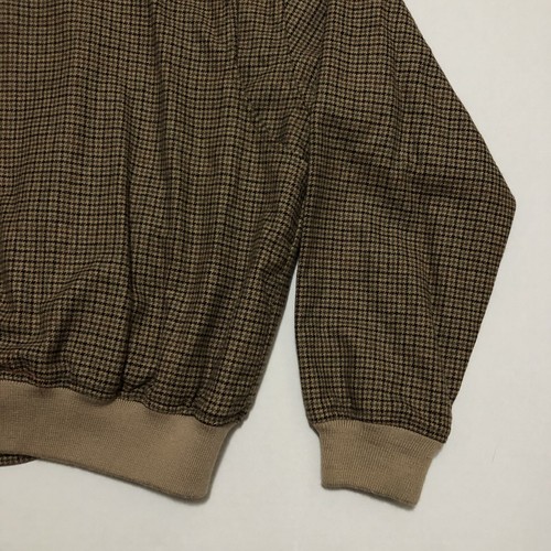 Vintage Polo Ralph Lauren Houndstooth Tweed Wool Blouson Jacket XL Bomber Plaid - Picture 15 of 17