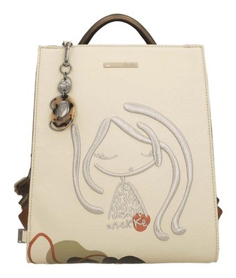 Anekke Sophia Gaia Backpack Rucksack Rucksack Multicolor beige silberfarben Neu