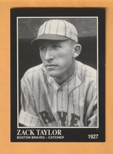 Zack Taylor Boston Braves 1993 Conlon TSN #210 Rollins College