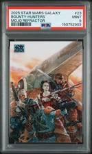2025 TOPPS CHROME STAR WARS GALAXY MOJO REFRACTOR #23 BOUNTY HUNTERS 33/50 PSA 9