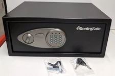 SentrySafe Home Safe box Electronic Digital Lock Steel- Black X075
