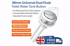 38mm Replacement Dual Flush Push Button Toilet Cistern Water Saving Universal UK