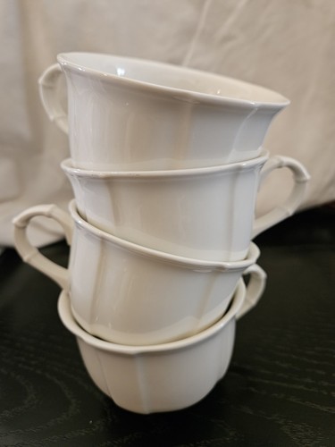 Villeroy & Boch China Manoir Ivory White Porcelain Coffee Tea Cup Mug Luxembourg - Picture 1 of 8