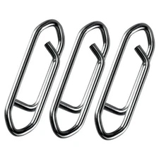  50-Pack Fishing Power Speed Clips, High Strength Stainless Steel XS-25LB-0.5IN