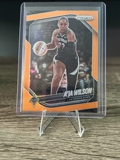 A’ja Wilson 2025 Panini Prizm WNBA #76 Orange /99  Aces 