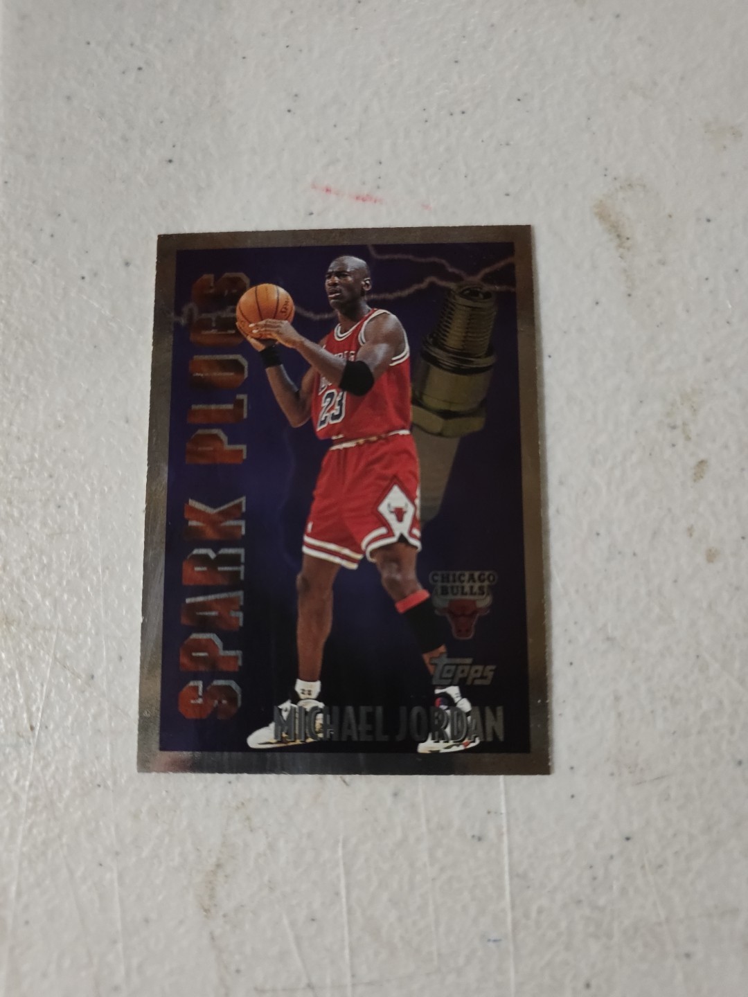 1995-96 Topps Spark Plugs MICHAEL JORDAN SP2 Silver Border Chicago Bulls