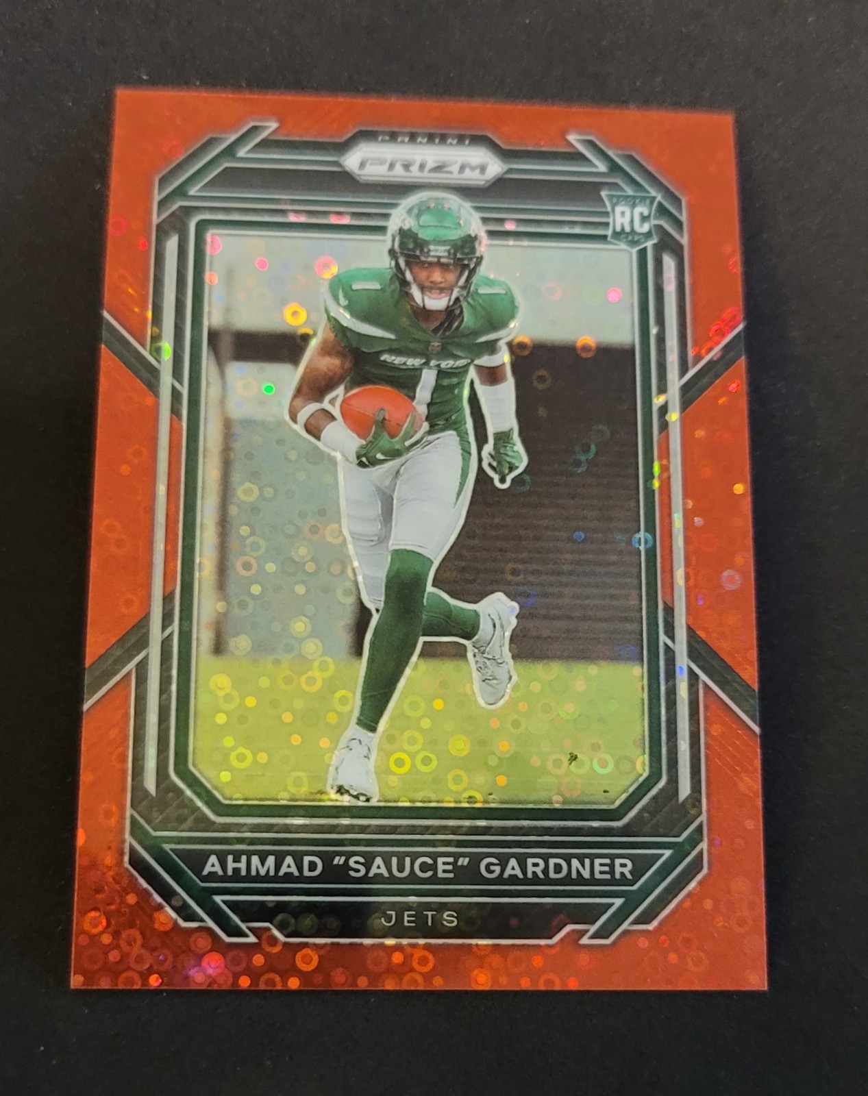 Ahmad Sauce Gardner 2022 Panini Prizm #341 Red No Huddle Rookie /50