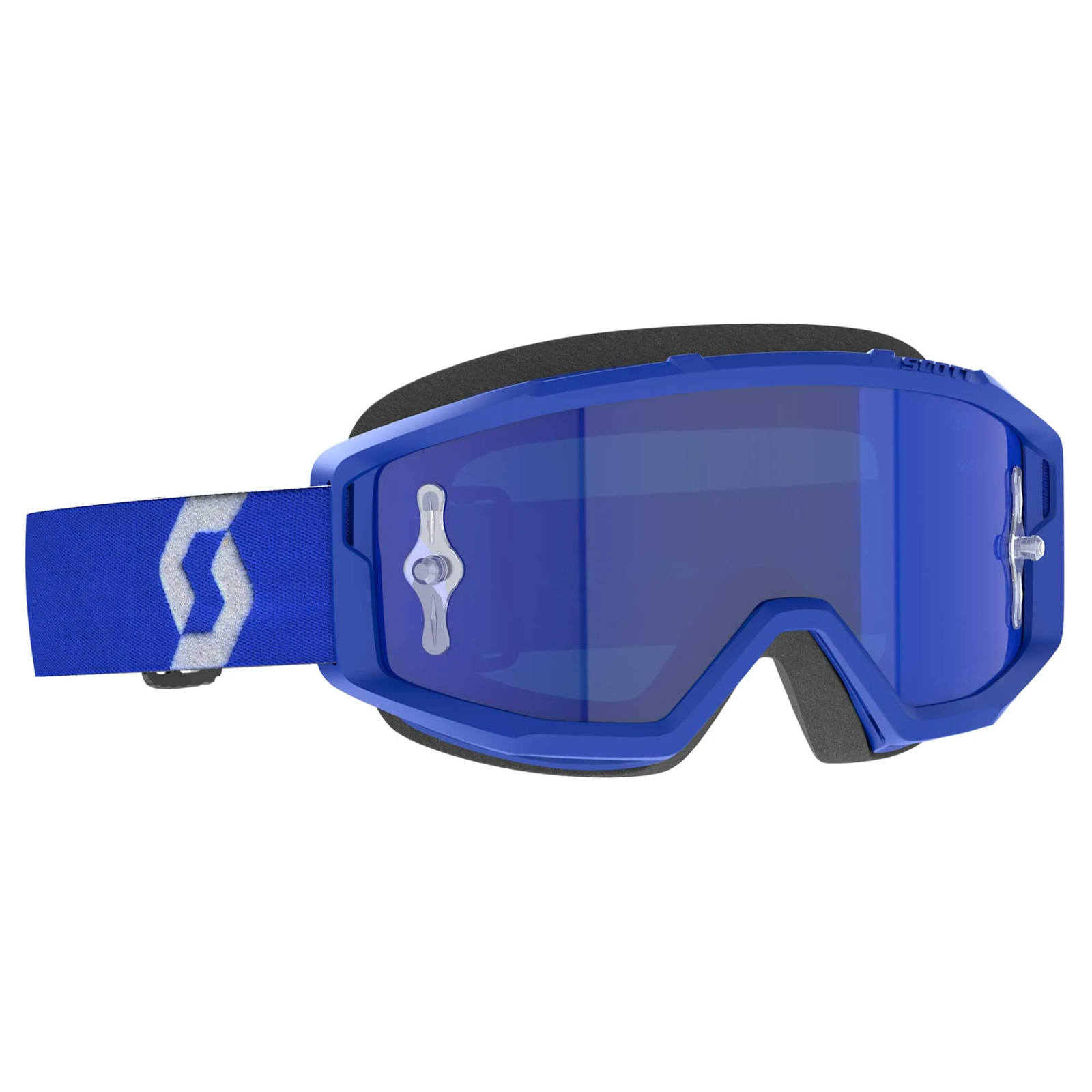 Scott Primal Chrome Goggle (Blue / White) Blue Chrome Works Lens MX Motocross - Image 5