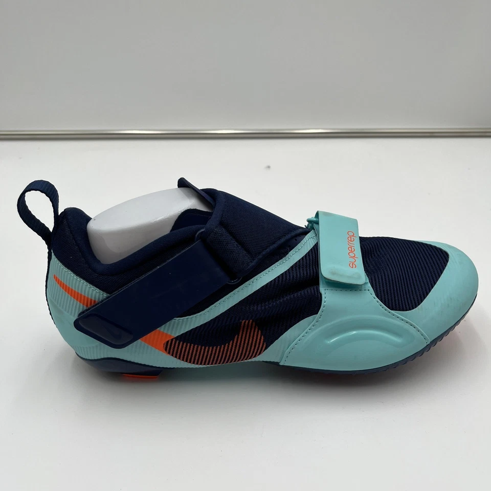 Nike SuperRep Cycle 2 Spin Zapatos Azul Marino Aqua Naranja Para hombres Talla 10 CW2191-484 Foto 3 de 4