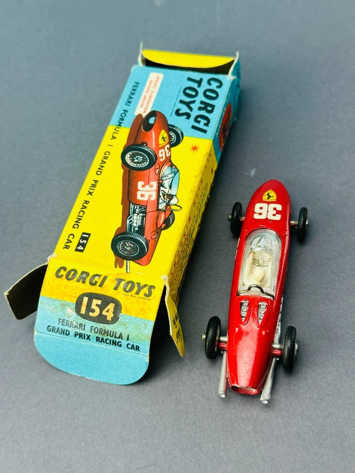 1:43 CORGI TOYS 154 Ferrari Formula 1 Grand Prix Rennwagen mit Original Box OVP - Bild 4 von 4