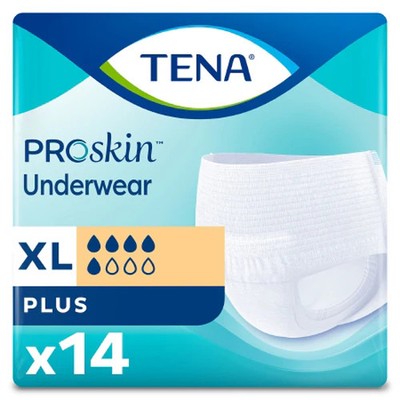 TENA ProSkin Plus Fully Breathable Absorbent Underwear