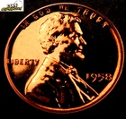 1958 Lincoln Wheat Cent Penny * Gem Proof++ Red * 1 Coin