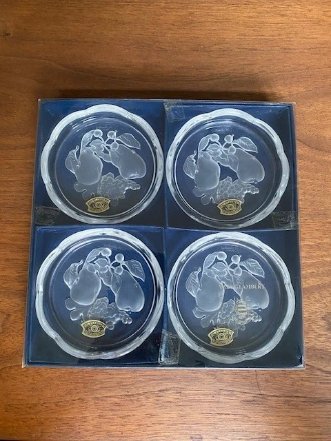 Val St Lambert Coasters In Collectible Coasters for sale | eBay