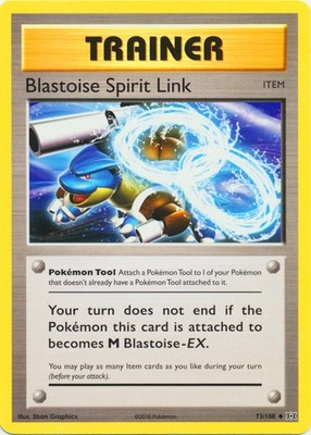 Blastoise Spirit Link - 73/108 - Uncommon (Lp) XY Evolutions - Trainer - Item Po