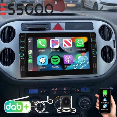 DAB+ Für VW Tiguan 5N Golf Plus Carplay 32GB Android 15 Autoradio WiFi GPS Navi