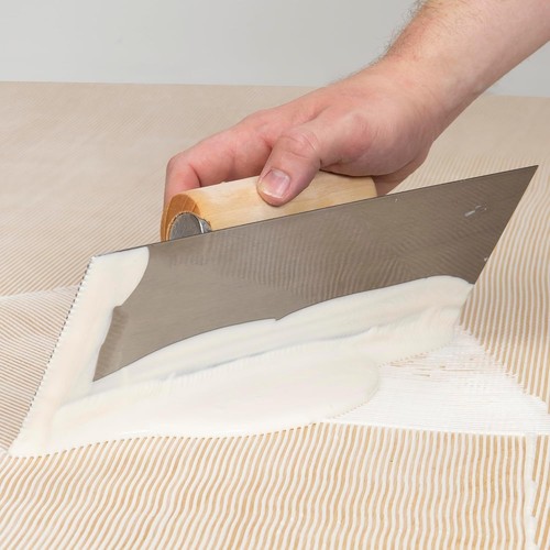 115110 Professional Flooring Adhesive Trowel-1/16” x 1/16” x 1/16” Square-Not... - Picture 2 of 5