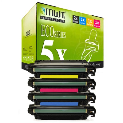 5x Toner für HP Color LaserJet Enterprise MFP M 680 dnm f dn, CF320X-03A CMYK