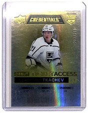 2021-22 Upper Deck Credentials Yellow Vladimir Tkachev RC 207/249 Los Angeles