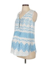 A Pea in the Pod Women Blue Sleeveless Blouse XS Maternity
