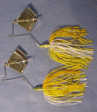 2 ~1/4 oz Buzzbaits Assassinator Drop Head Buzzbait Gold Blade~Gold Yellow Perch